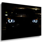 BMW E60 Leinwandbild – Stilvoll. Dunkel. Unwiderstehlich. | AK ART Auto Wandbild XXL