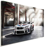 BMW M6 GT3 Leinwandbild – Motorsport-Ikone in dramatischer Kulisse | AK ART Auto Fanart XXL