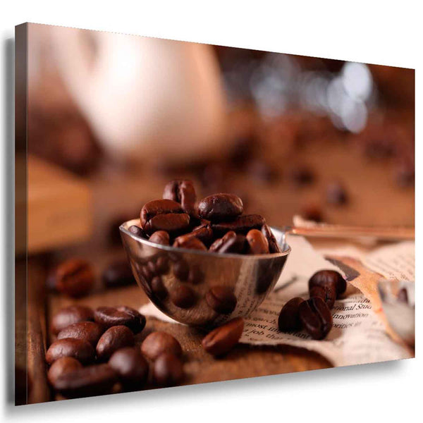 Kaffeebohnen Leinwandbild AK ART Kunstdruck Mehrfarbig Wandbild Wanddeko TOP XXL