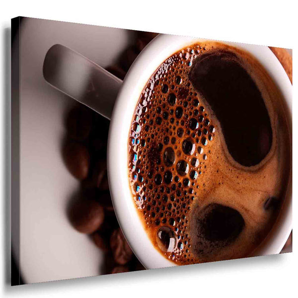 Kaffeetasse Leinwandbild AK ART Kunstdruck Mehrfarbig Wandbild Wanddeko TOP XXL