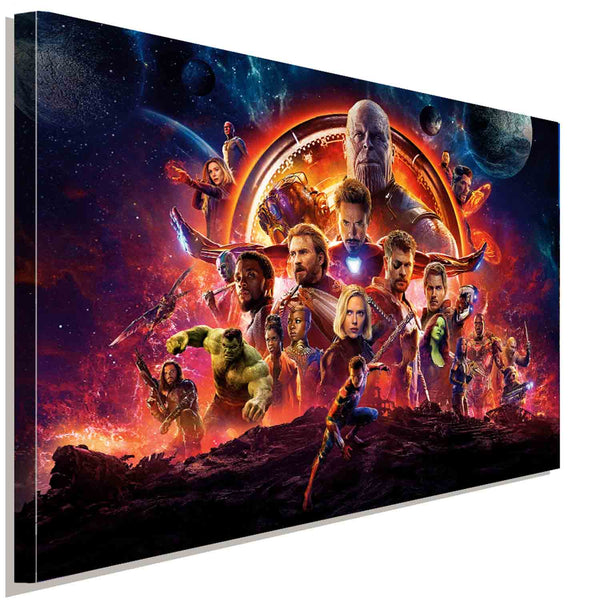 Avangers Kampf Leinwandbild AK ART Kunstdruck Mehrfarbig Wandbild Wanddeko XXL