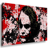 Joker Leinwandbild LaraArt Bilder Mehrfarbig Wandbild Kunstruck Wanddeko TOP XXL