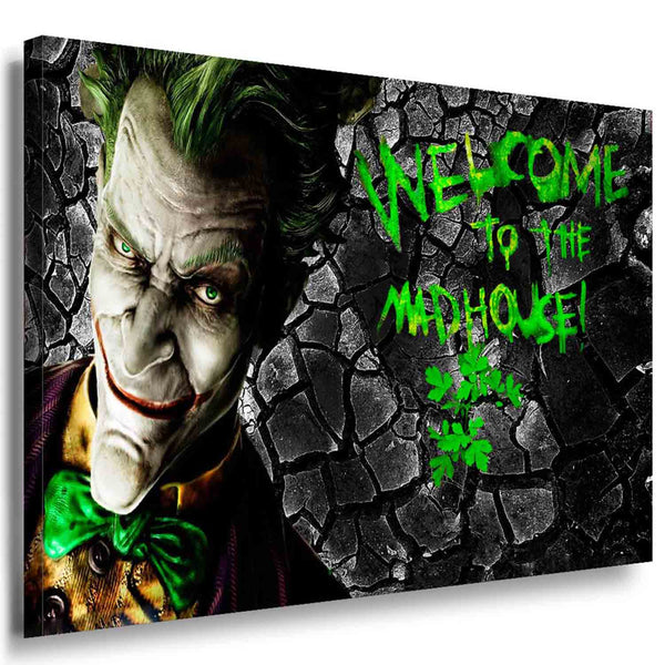 Joker Leinwandbild LaraArt Bilder Mehrfarbig Wandbild FANART TOP WANDDEKO XXL