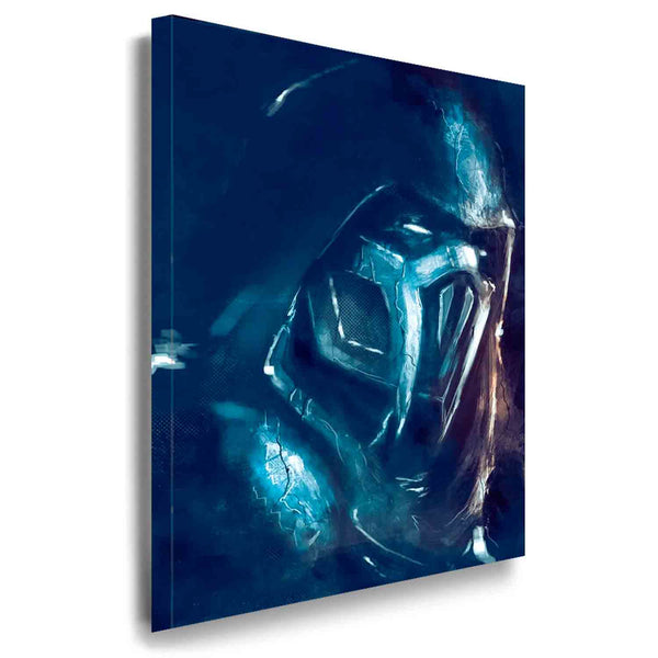 Mortal Kombat Leinwandbild / LaraArt Bilder / Mehrfarbig + Kunstdruck Wandbild