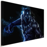 Black Panther Marvel Leinwandbild AK ART Kunstdruck Wandbild Wanddeko Mehrfarbig