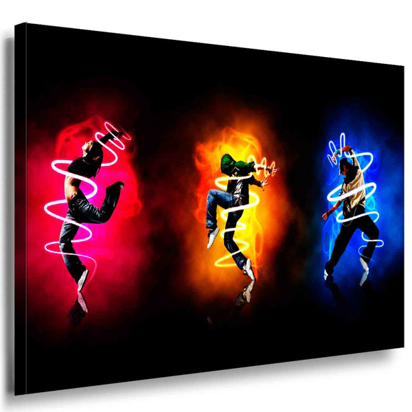 Dancing People Leinwandbild AK Art Bilder Mehrfarbig Wandbild Made in Germany Abstrakt