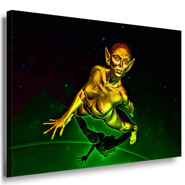 Elf Leinwandbild AK Art Bilder Mehrfarbig Wandbild Made in Germany TOP XXL Abstrakt