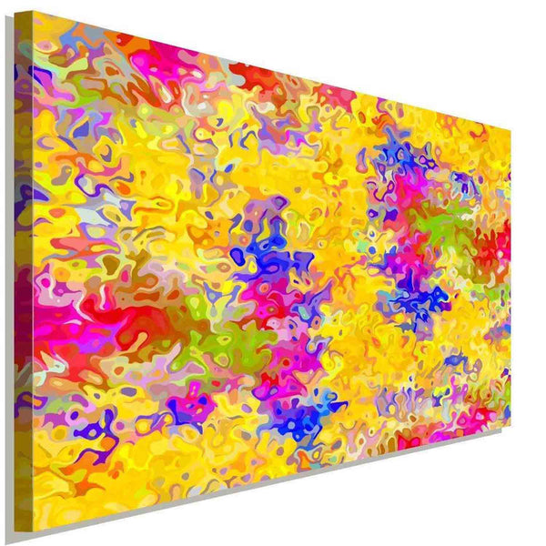Buntes Abstrakt Leinwandbild AK Art Bilder Wanddeko Wandbild Made in Germany XXL