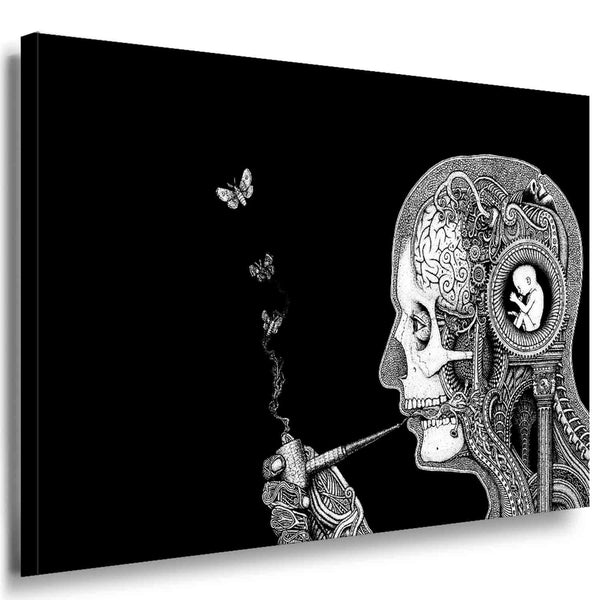 Innenwelt Leinwandbild Abstrakt AK Art Bilder Mehrfarbig Wandbild Made in Germany TOP XXL