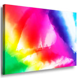 Farbenfrohe Energie in Bewegung – Abstraktes Regenbogen-Leinwandbild voller Licht & Dynamik | AK ART