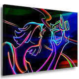 Camerawoman Leinwandbild Abstrakt AK Art Bilder Mehrfarbig Wandbild Made in Germany TOP