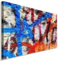 Graffiti Abstrakt Leinwandbild AK Art Bilder Wanddeko Wandbild Made in Germany