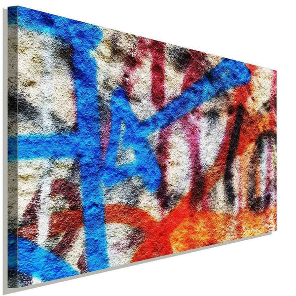 Graffiti Abstrakt Leinwandbild AK Art Bilder Wanddeko Wandbild Made in Germany