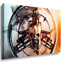 Mad Max Fury Road Kunstmotiv – Postapokalyptisches Leinwandbild mit Totenkopf, Maschinen & Wüstenstimmung | AK ART