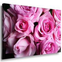 Rosenstrauß Blumen Leinwandbild AK ART Kunstdruck Mehrfarbig Wandbild Wanddeko TOP XXL