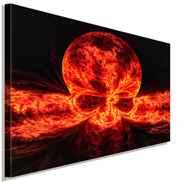 Skull Abstrakt Leinwandbild AK Art Wanddeko Wandbild Made in Germany Premium Wanddeko