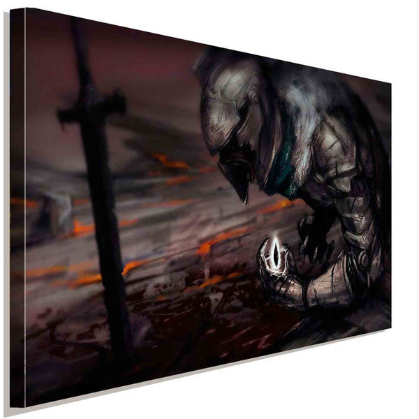 Dark Souls Battlefield Armor Leinwandbild AK Art Bilder Wanddeko Wandbild FANART