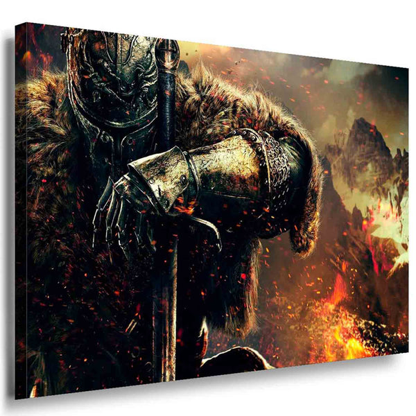 Dark Souls Game Leinwandbild LaraArt Bilder Leinwand XXL Kunstdruck