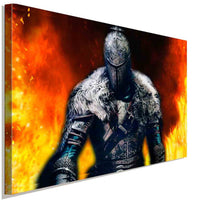 Dark Souls Warrior Steel Fire Armor Leinwandbild AK Art Bilder Wanddeko Wandbil