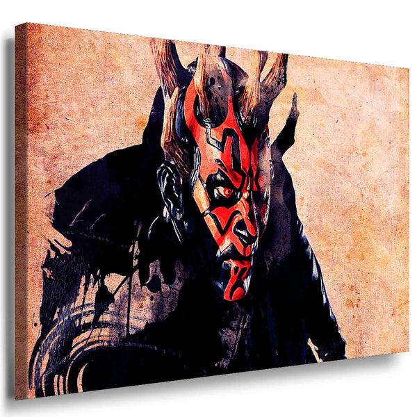 Darth Maul Star Wars Leinwandbild LaraArt Bilder Mehrfarbig Wandbild Kunstdruck