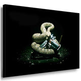 Hitman Schlange Pistole Schwarz Leinwandbild / Ak Art Bilder / Leinwand Bild...