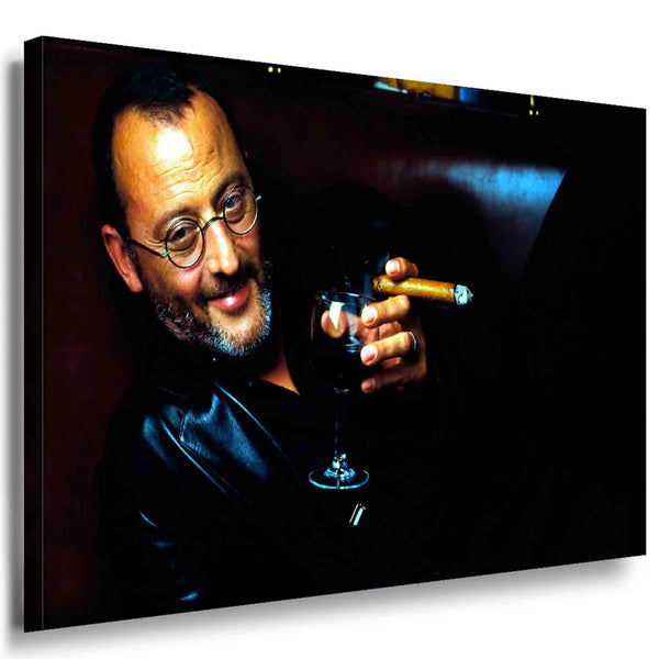 Jean Reno Leinwandbild LaraArt Bilder Mehrfarbig Wandbild Kunstdruck  Wanddeko