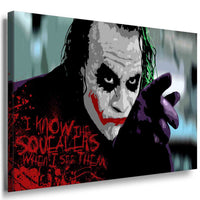 Joker I know the.. Leinwandbild LaraArt Bilder Mehrfarbig Wandbild FANART TOPXXL
