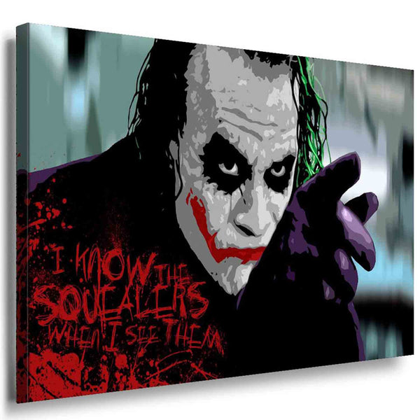 Joker I know the.. Leinwandbild LaraArt Bilder Mehrfarbig Wandbild FANART TOPXXL
