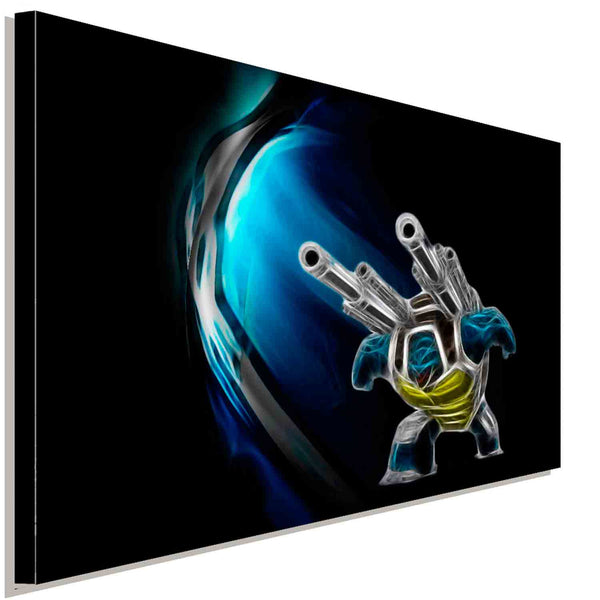 Pokemon GO Mega Turtok Leinwandbild AK ART Bilder Wanddeko Wandbild Kunstdruck