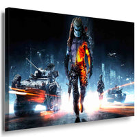 Predator Battlefield Game Leinwandbild / LaraArt Bilder / Leinwand Bild + Meh...