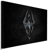 Skyrim Symbol Leinwandbild AK ART Kunstdruck Wandbild Wanddeko Mehrfarbig XXL