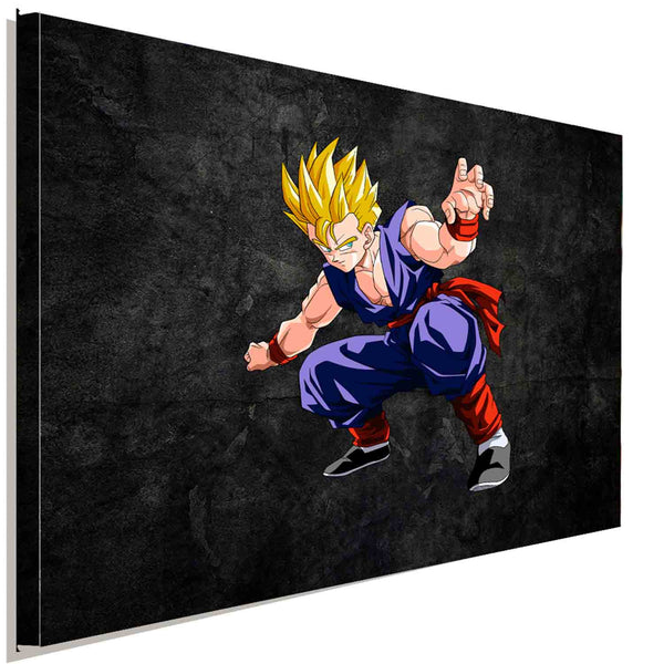 Son Gohan Dragonball Leinwandbild AK ART Kunstdruck Wandbild Wanddeko Mehrfarbig