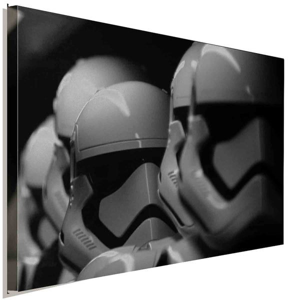 Star Wars Stormtrooper Schwarz Weiss Leinwandbild AK ART Kunstdruck Wandbild