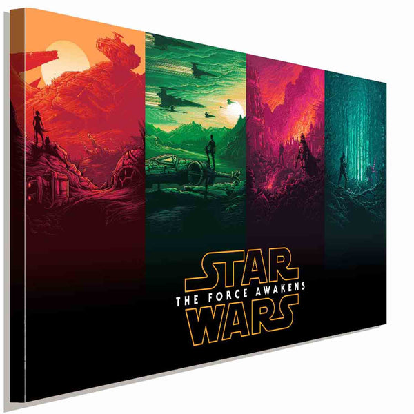 Star Wars The Force Awakens Leinwandbild AK ART Bilder Wanddeko Wandbild Kunst