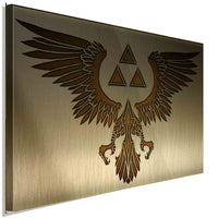 The Legend of Zelda Hylia Symbol Leinwandbild AK ART Kunstdruck Wandbild TOP XXL