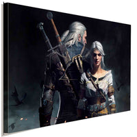 The Witcher III Leinwandbild AK ART Kunstdruck Wandbild Wanddeko Mehrfarbig XXL