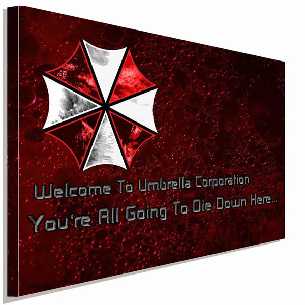 Umbrella Corporation 2 Leinwandbild AK ART Bilder Wanddeko Wandbild Kunstdruck