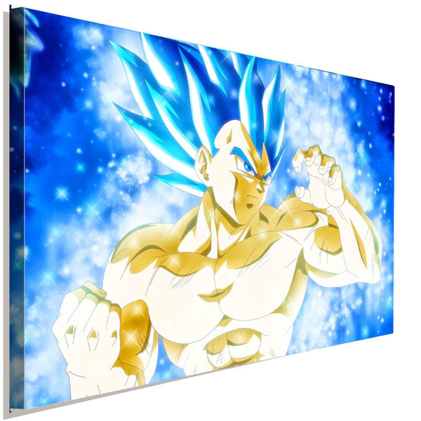 Vegeta SSGSS Dragon Ball Super Leinwandbild AK ART Kunstdruck Wandbild Wanddeko