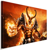 World of Warcraft WoW Sargeras Leinwandbild AK ART Kunstdruck Wandbild Wanddeko