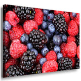 Beeren Sorten Leinwandbild AK Art Bilder Mehrfarbig Kunstdruck Wandbild TOP XXL
