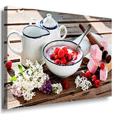 Jogurt Leinwandbild AK Art Bilder Mehrfarbig Wandbild Kunstdruck Wanddeko XXL