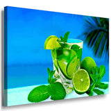 Lime & Minze Leinwandbild AK Art Bilder Mehrfarbig Wandbild Kunstdruck TOP XXL