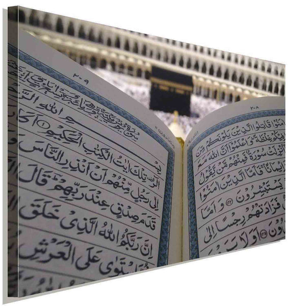 Kaaba Allah Mekka Koran Leinwandbild AK ART Wanddeko Wandbild Made in Germany
