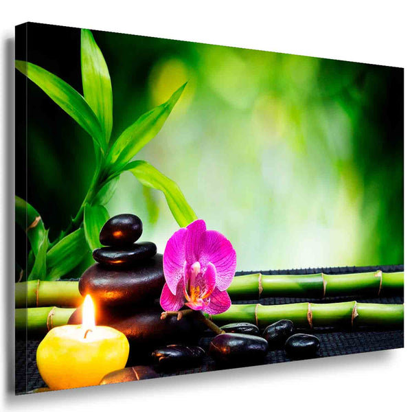 Orchidee Blume Leinwandbild AK Art Bilder Mehrfarbig Wandbild Kunstdruck TOP XXL