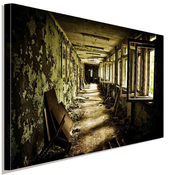 Prypjat Chernobyl Leinwandbild AKArt Bilder Wanddeko Wandbild Premium Kunstdruck