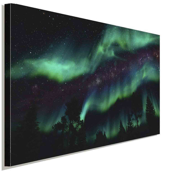 Skyrim Polarlichter Leinwandbild AK Art Studio Wanddeko Wandbild Kunstdruck XXL