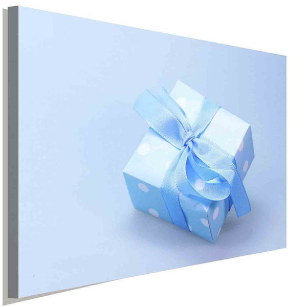 Überraschung Schleife Weihnachten Gaben Leinwandbild AK ART Wanddeko Wandbild