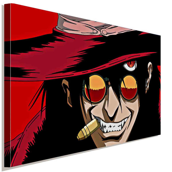 Mystische VAN HELLSING Alucard Leinwandbild AK Art Bilder Wanddeko Wandbild XXL