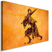 Dark Souls Kämpfer Schwert Game Leinwandbild AK Art BilderWanddeko Wandbild TOP