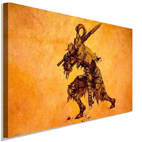 Dark Souls Kämpfer Schwert Game Leinwandbild AK Art BilderWanddeko Wandbild TOP